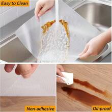 架子襯墊不粘櫥櫃襯墊,12英寸X60英寸抽屜可水洗耐用冰箱襯墊抽屜地墊適用於櫥櫃,儲藏室,浴室 - 無色 - 查看 7