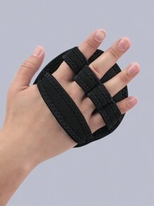 2pcs Weightlifting Grips Palm Protection Gloves With Anti-slip & Anti-callus Design For Push Up, Deadlift, Pull Up, Dumbbell, Gym And Fitness - Black - View 4