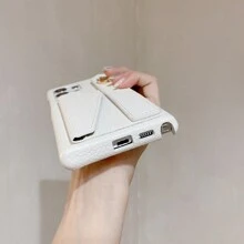 1入組白色荔枝紋手帶卡片收納多功能抗跌pu皮革手機殼,適用於三星galaxy S23 S21 S20 Fe S22 Ultra Note 20 Plus A81 A72 A71 A54 A53 A52 A42 A34 A32 A24 A23 A22 A21s A21 A14 A13 A12 A03 A03 - 白色 - 查看 5