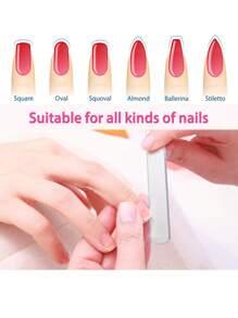 1Pc Nano Glass Nail File With Case Buffing Transparent Nail Art Manicure Sanding Grinding Rubbing Strip Professional Polishing Nail Repair Nail Sanding Block File,Nail Supplies,Nail Tools,Nail Art Tools,Back To School,Nails,Nail Tools For Press On Nails