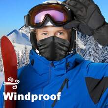 防晒抗紫外线冬季骑行颈套透气镂空针织设计柔软亲肤、有弹性、保暖，适合滑雪、骑自行车、骑摩托车等滑雪面罩