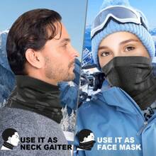 防晒抗紫外线冬季骑行颈套透气镂空针织设计柔软亲肤、有弹性、保暖，适合滑雪、骑自行车、骑摩托车等滑雪面罩