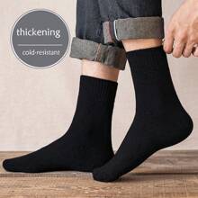 Autumn/winter Warmth - Black Fuzzy Socks - Black - View 4