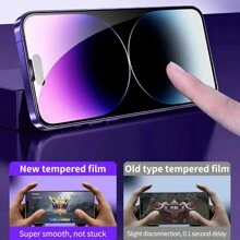 1PC 8K High End HD Tempered Glass Compatible With IPhone 14 13 12 11 Pro Max XS MAX X XR Screen Protector Compatible With IPhone 14 Plus 13 12 Mini With Alignment Mounting Cover