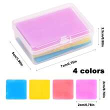 48件diy畫畫膠粘土套裝,鑽石畫筆膠水,彩色鑽石畫蠟與收納盒適用於5d鑽石畫刺繡配件(0.78in X 0.78in) - 彩色 - 查看 2