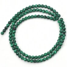 1pc 4mm Natural Agate Loose Beads Available In Various Types, Suitable For Diy Charm Bracelet, Anklets, Necklace, And Artistic Jewelry Making To Create Stunning Jewelry - Multicolor - View 14