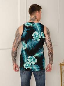 Men Tank Tops - Green - View 3