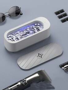 1pc Plastic Storage Box, Modern Electric Makeup Brush Cleaning Box For Home - White - View 3