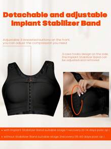 Compression Breast Augmentation Post Op Surgery Shapewear Bra
