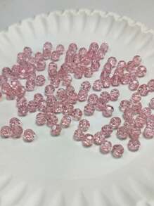 1 Strand Glass Round Beads/Bracelet Beads/Necklace Beads/Anklet Beads/ Beads/Catholic / Prayer Beads - Pink - View 6