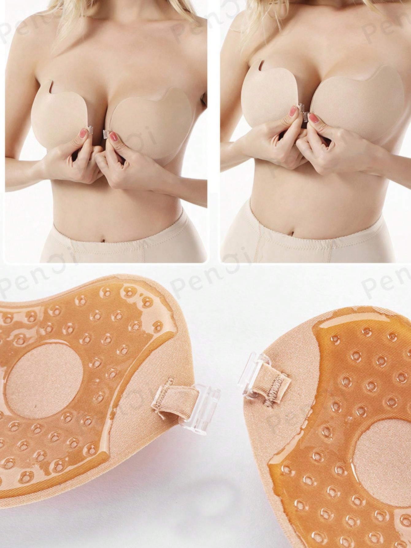 Mango Tree 3 Paia Copricapezzoli In Silicone - Autoadesivi Riutilizzabili - 1 Fiocco + 2 Rotondi