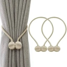 2 件装窗帘磁扣简约创意免钻免安装窗帘绑带生日毕业礼物