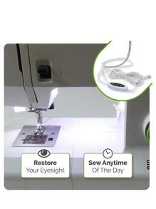 Máy may Dải ánh sáng Led Tương thích với Máy may Với Chạm Điều chỉnh độ sáng Và USB , 18 Led Hạt - trắng - Xem 1