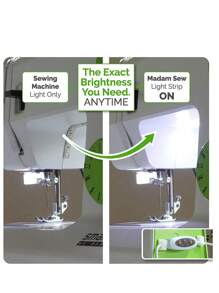 Máy may Dải ánh sáng Led Tương thích với Máy may Với Chạm Điều chỉnh độ sáng Và USB , 18 Led Hạt - trắng - Xem 3