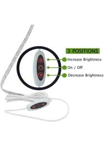 Máy may Dải ánh sáng Led Tương thích với Máy may Với Chạm Điều chỉnh độ sáng Và USB , 18 Led Hạt - trắng - Xem 2