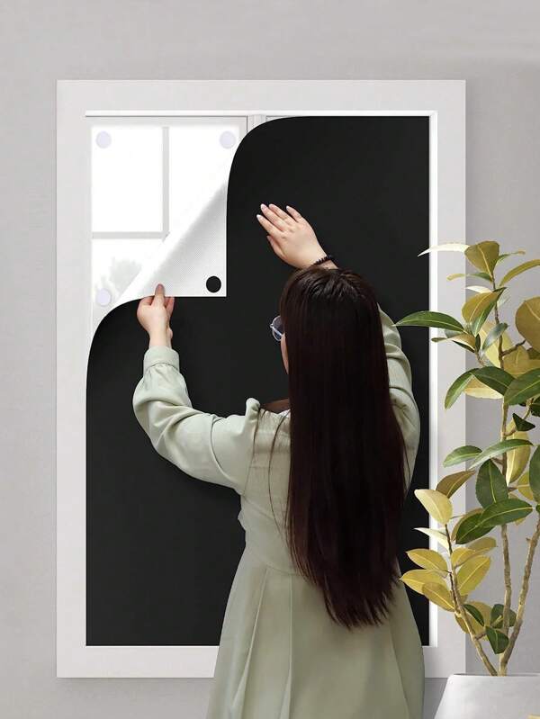 1 Stück Tragbarer Verdunkelungsvorhang Für Schlafzimmer Und Wohnzimmer. Wasserdicht, Uv-beständig Mit Klettverschluss