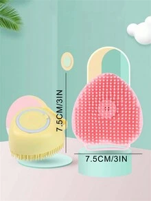 1入組矽膠寵物沐浴按摩刷 - 藍色 - 查看 10