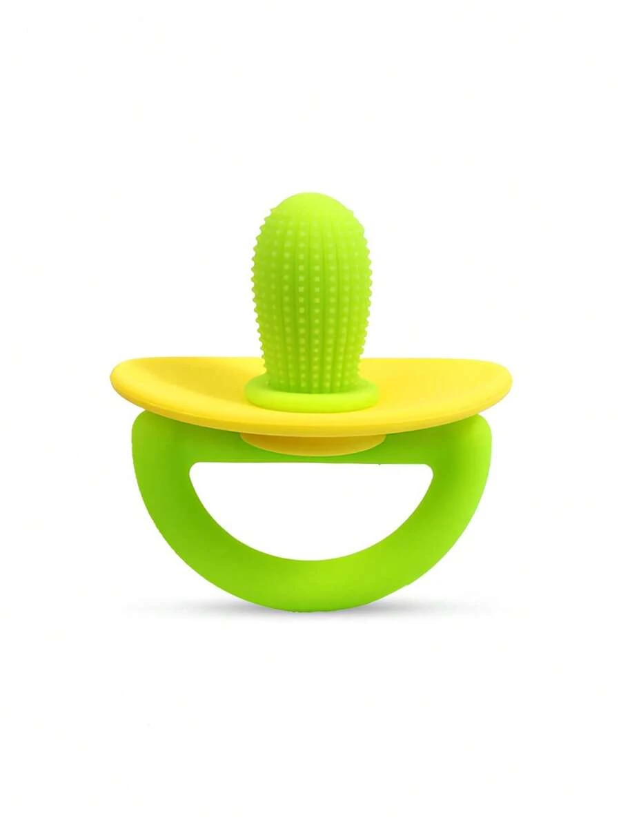 Silicone Teether For Baby And Babies With Creative Cactus Design,Safe And Colorful Baby Toy