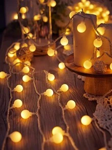 小圓球形led燈,非常適合夜市攤位、宿舍房間營造氛圍、臥室和露營裝飾