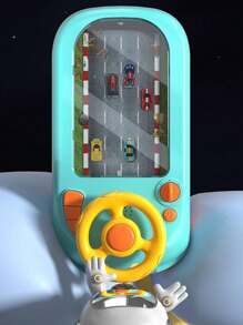 1 Box Random Color And Style Children's Obstacle Adventure Game Machine, Competitive Intelligence Simulation Driving Steering Wheel Desktop Toy For Boys