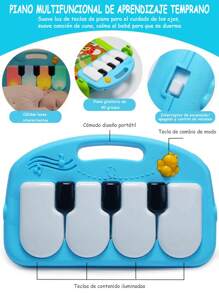 1 Pieza Gimnasio Juguete Alfombra Piano Soporte Multifuncional Musical Fitness Manta Tapete De Juegos Piano Pedales Para Bebés