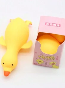 1入抗壓tpr鴨子&鵝&麵粉鴨泡泡玩具,伸展放鬆壓力 - 黃色 - 查看 1