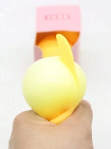 1入抗壓tpr鴨子&鵝&麵粉鴨泡泡玩具,伸展放鬆壓力 - 黃色 - 查看 4