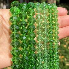 多面玻璃水晶圓珠用於珠寶製作間隔水晶玻璃珠 Ab 效果耳環吊墜手鍊髮飾裝飾 - 刻面玻璃水晶 - 查看 16