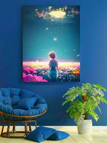 Flower Sea Full/partial Drill Diamond Embroidery Mosaic Diy Diamond Painting Living Room Home Decoration Wall Art Creative Embroidery Craft Diamond Painting