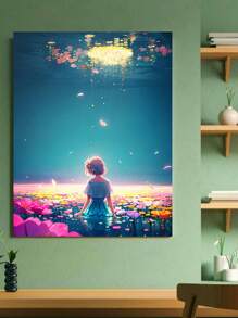 Flower Sea Full/partial Drill Diamond Embroidery Mosaic Diy Diamond Painting Living Room Home Decoration Wall Art Creative Embroidery Craft Diamond Painting