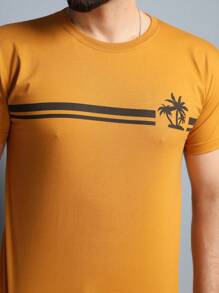 Men T-Shirts - Màu Mù tạt vàng - Xem 4