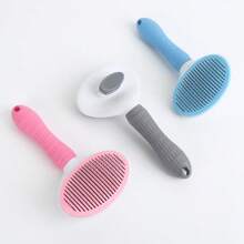 1pc Pet Hair Removal Tool, TPR Random Color Pet Hair Comb For Pet - Multicolor - View 2