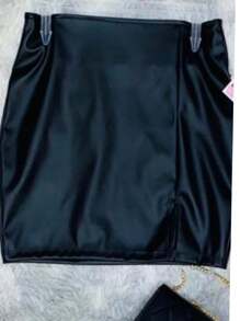 Falda Vinipiel - Negro - Ver 3