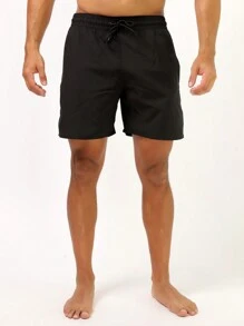 kit3 6cores aleatório 3peçaBermuda Short Elastano 2 Bolsos Masculino Mauricinho Adulto Surf Praia Piscina Secagem Rápida Academia Treino - Multicolorido - Visão 4