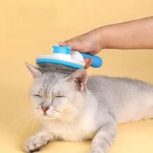 1pc Pet Hair Removal Tool, TPR Random Color Pet Hair Comb For Pet - Multicolor - View 1