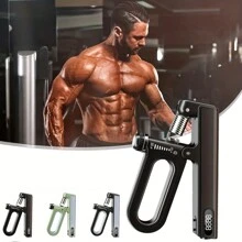 1個可調節手握器-可計數的重型手握器,用於手臂肌肉和手腕訓練- 增強力量和耐力的健身設備 - 黑色 - 查看 1