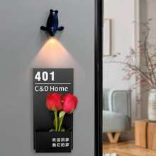 1pc Black Cute Sea Lion Shaped Induction Lamp, Rechargeable