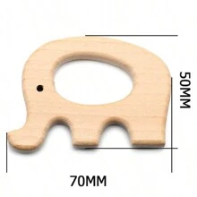 3pcs Beech Wood Beading Kit For Diy Crafts, Unpainted Jewelry Making, Animal Shaped Decoration - 3Pcs - View 31