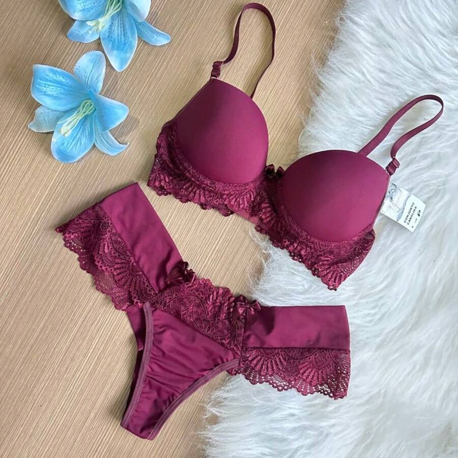 Women Sexy Lingerie - 紫紅色 - 查看 1