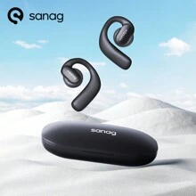 Sanag Z30S open ear air conduction TWS earphone wireless BT 5.3 headphone sports ear hook surround space audio earbuds - Black - View 2