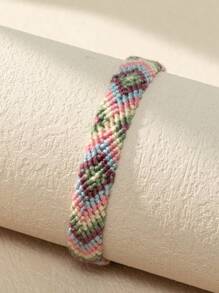 Braided Detail Tassel Decor Bracelet