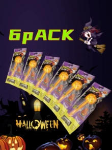 萬聖節南瓜形多色發光棒,夜間派對禮物 - 彩色 - 查看 10