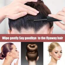 1入組18ml防毛躁髮膏,天然無油質地,修飾飄散雜毛,塑造髮型,適用於家庭和旅行 - 黑色 - 查看 5