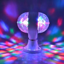 Foco LED Decorativo Giratorio Fiesta RGB Doble Luz - Blanco - Ver 3