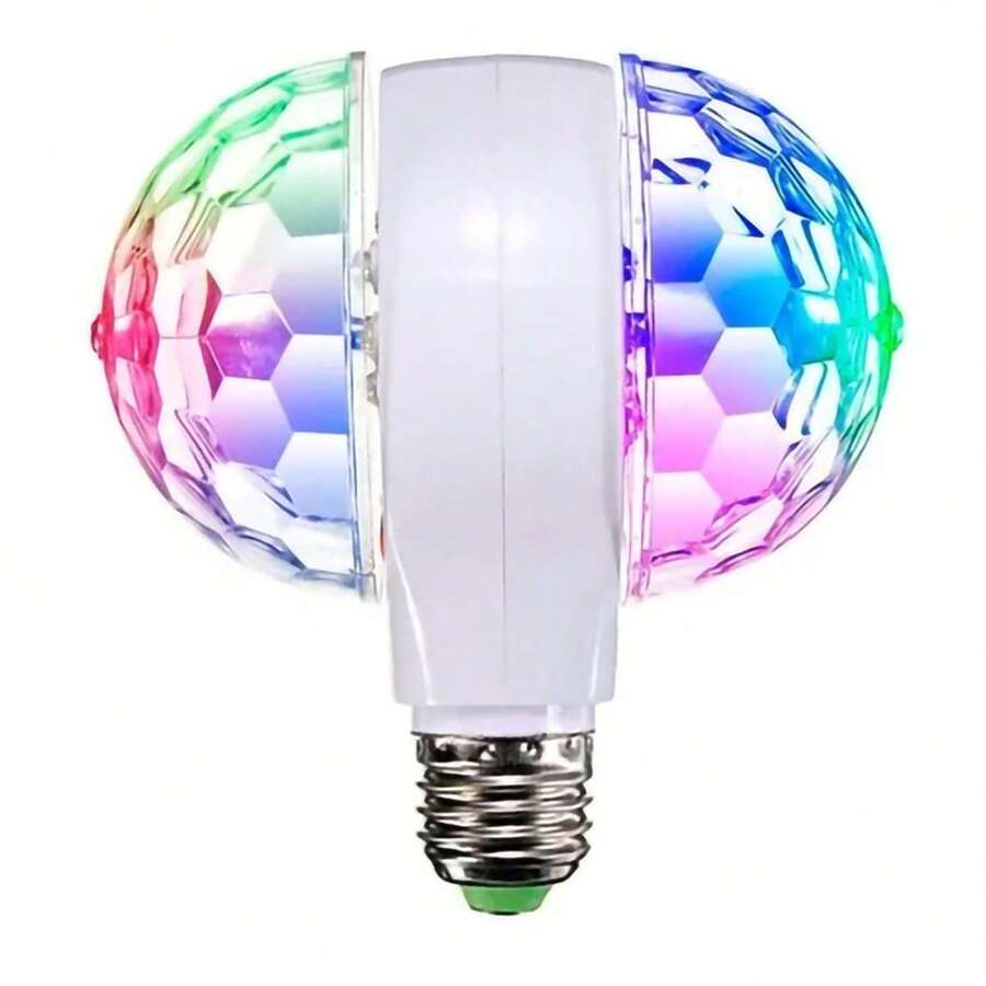 Foco LED Decorativo Giratorio Fiesta RGB Doble Luz - Blanco - Ver 1