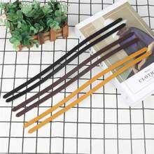 1pc Women's New Style Solid Color Pu Leather Handle Strap With Straight Stitches Suitable For Handbag And Purse - Coffee Brown - View 11