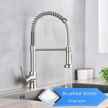 Extensor Universal De Grifo Plateado Para Cocina Y Baño, Con Pulverizador Multifuncional Y Cabezal Extraíble Giratorio A Prueba De Salpicaduras - Plateado - Ver 6