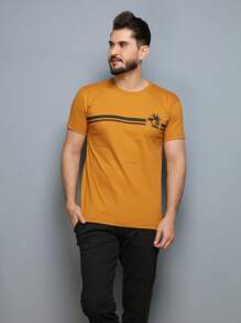 Men T-Shirts - Màu Mù tạt vàng - Xem 5