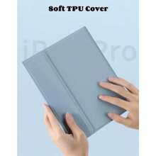 Bàn Di chuột Bàn phím Ốp tương thích với iPad 10.2" 2019 , iPad 10.5" Không khí Thế hệ thứ 3 10.5 2019 , Tròn Chìa khóa Có thể tháo rời Bàn di chuột Bàn phím Với Ngăn đựng bút chì - màu đen - Xem 8