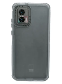 Funda Protector Uso Rudo 360° Humo Para Moto Edge 30 Neo Mas 2 Micas de Cristal - Negro - Ver 1